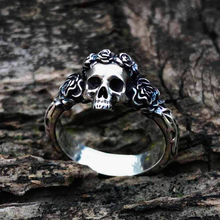 Cargar imagen en el visor de la galería, ANILLO CRANEO ROSAS