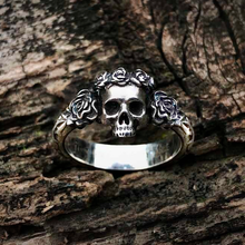 Cargar imagen en el visor de la galería, ANILLO CRANEO ROSAS