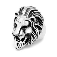 Cargar imagen en el visor de la galería, ANILLO LEÓN ACERO