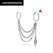 Cargar imagen en el visor de la galería, ARETE CONECTADO opción con o sin perforación