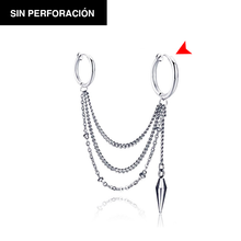 Cargar imagen en el visor de la galería, ARETE CONECTADO opción con o sin perforación