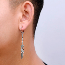 Cargar imagen en el visor de la galería, ARETE FEATHERS opción con o sin perforación