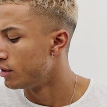 Cargar imagen en el visor de la galería, ARETE ARGOLLA plata oro y negro