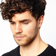 Cargar imagen en el visor de la galería, ARETE ARGOLLA plata oro y negro