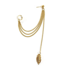 Cargar imagen en el visor de la galería, ARETE CONECTADO HOJA