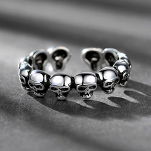 Cargar imagen en el visor de la galería, ANILLO CALAVERAS AJUSTABLE
