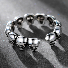 Cargar imagen en el visor de la galería, ANILLO CALAVERAS AJUSTABLE