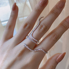 Cargar imagen en el visor de la galería, ANILLO SERPIENTE DOBLE