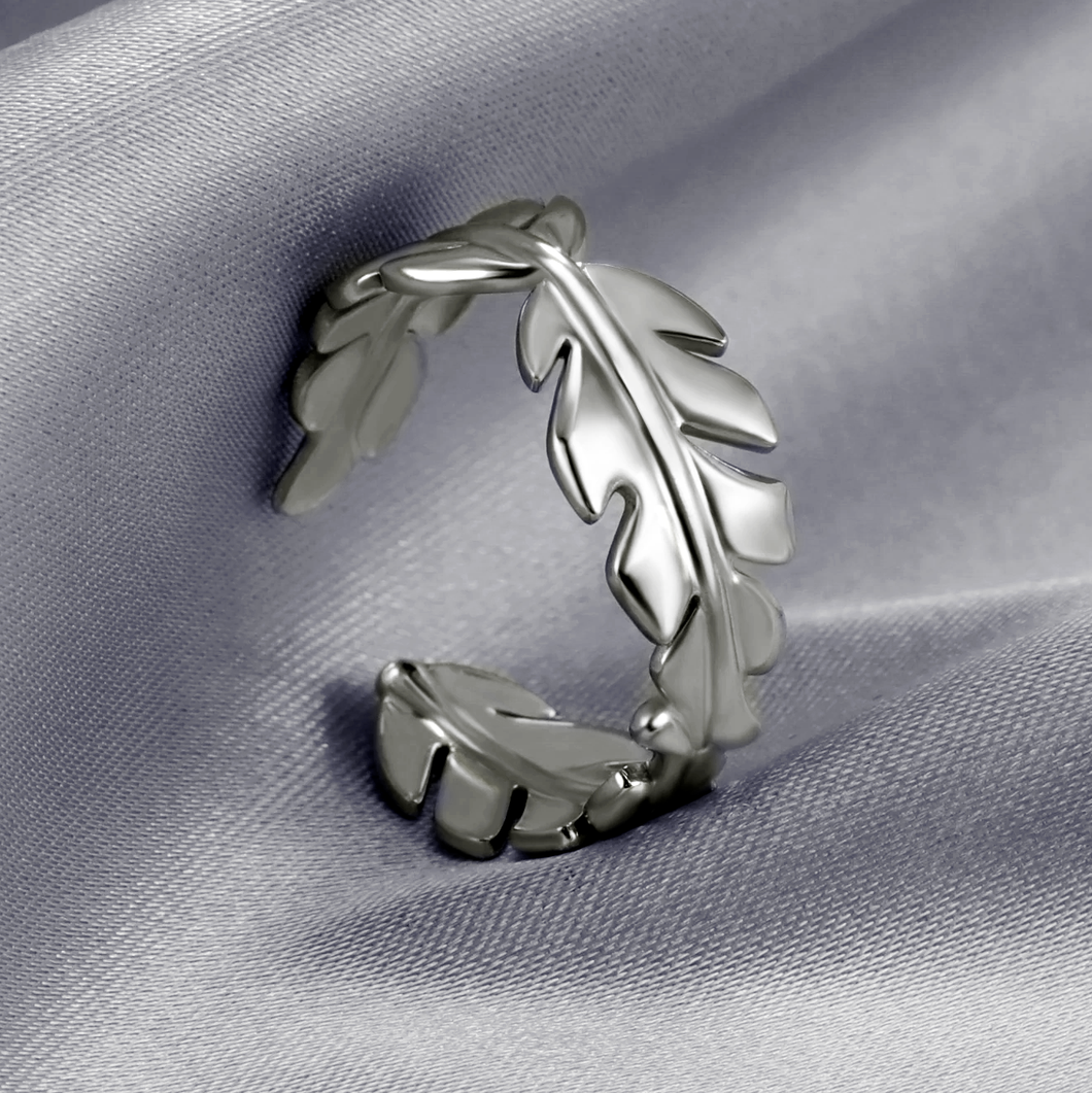 925 Mujer De Plata Terlina Anillo Elegante De Hojas De Laurel Corona Anillo Para La Familia, Las Mujer Las Niñas Joyería Fina - AliExprs