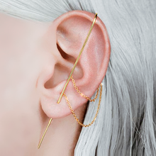Cargar imagen en el visor de la galería, EARCUFF LINEAL CADENAS
